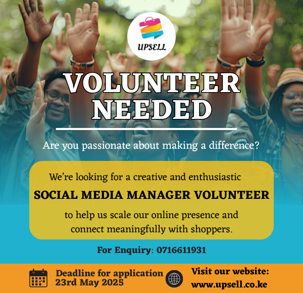 Volunteer Opportunity: Social Media Manager at Upsell – Grow Your Skills While Empowering Local Businesses